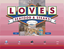 Tablet Screenshot of lovesseafood.com